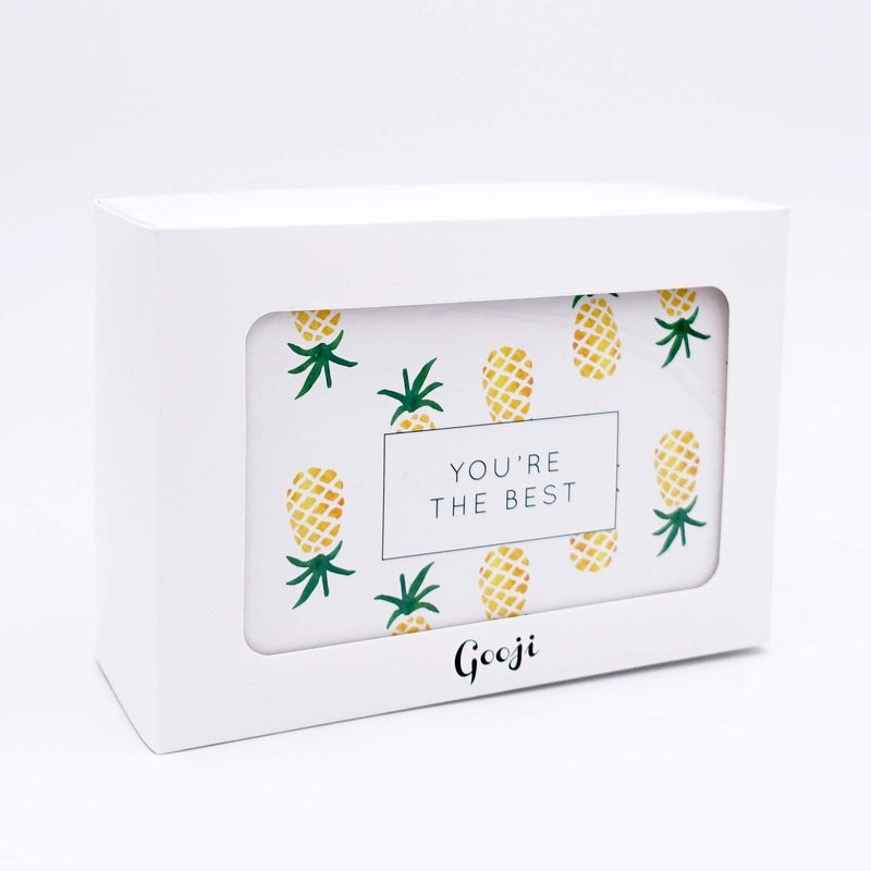 Gooji 4x6 Pineapple Thank You Cards (Bulk 36-Pack) Matching Peel-and-Seal White Envelopes | Assorted Set, Watercolor, Colorful Graphics | Birthday Party, Baby Shower, Weddings, Graduation Blank Notes - Image 4